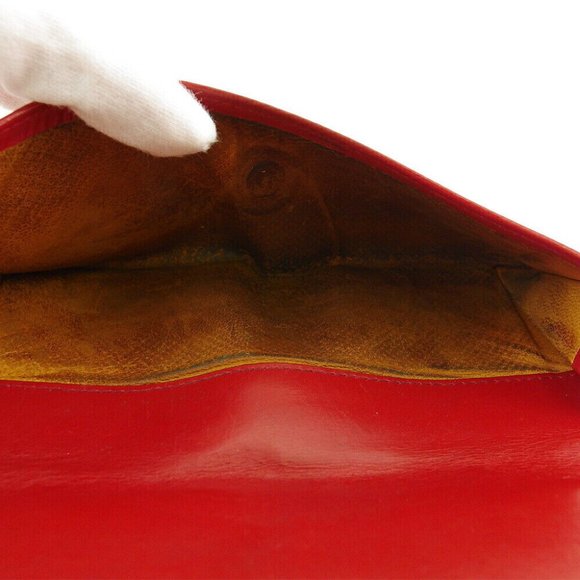 GUCCI Long Wallet Horse Shoe Leather Authentic USED - Picture 7 of 11